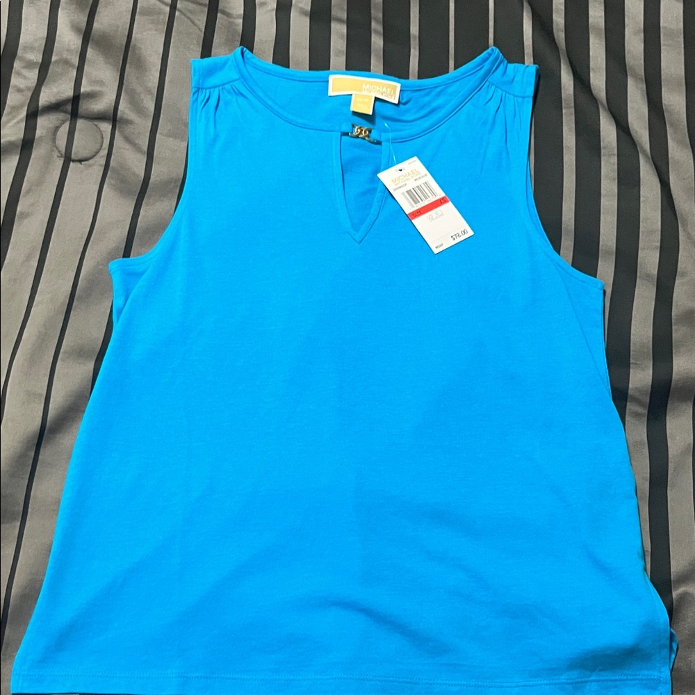 Michael Kors Bright Blue Tank Top XS